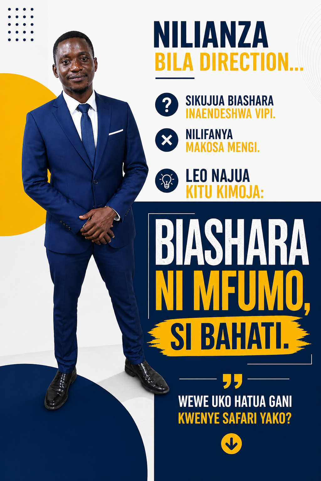 Biashara ni mfumo, si bahati.
